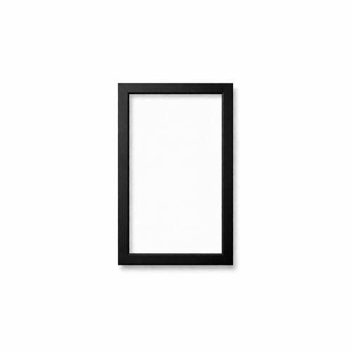 Black frame on a white background